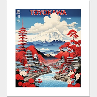 Toyokawa Japan Vintage Poster Tourism Posters and Art